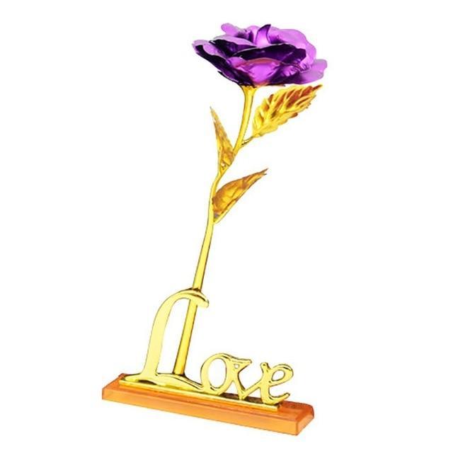 Luxury Gold Plated Rose Pendant