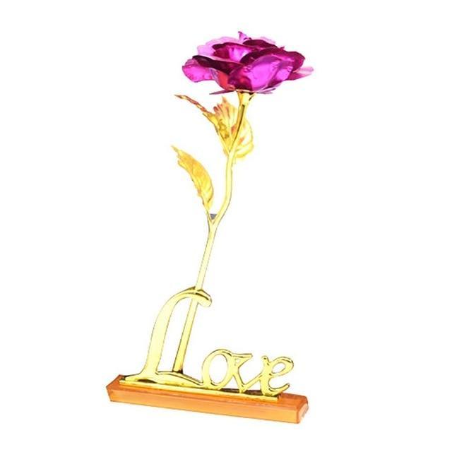 Luxury Gold Plated Rose Pendant