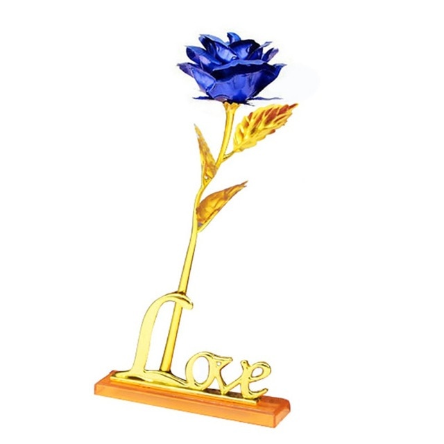 24K Gold Rose Pendant in Luxury Gift Box