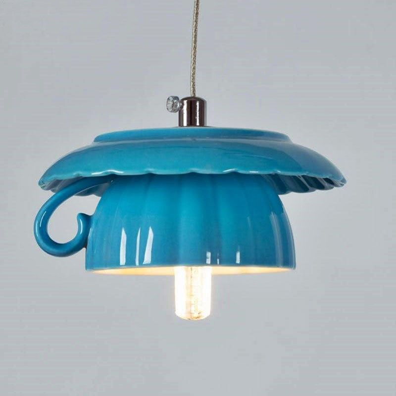 Ceramic Table Lamp in Soft White Style