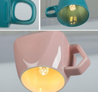 Ceramic Table Lamp in Soft White Style