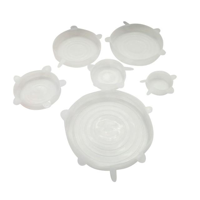 Reusable Silicone Food Covers Set