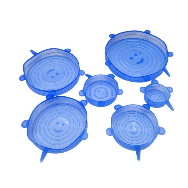 Reusable Silicone Food Covers Set