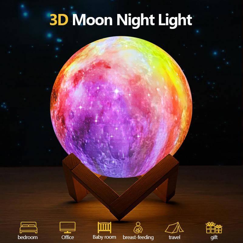 Glowing Moon Bedroom Night Light