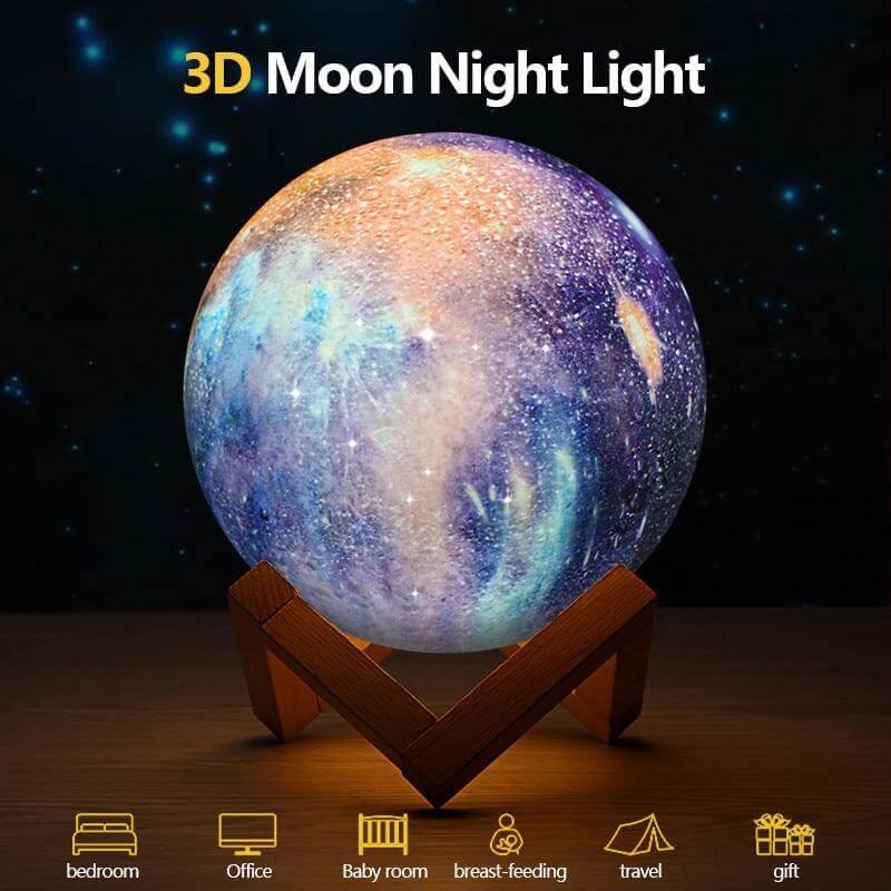 Glowing Moon Bedroom Night Light
