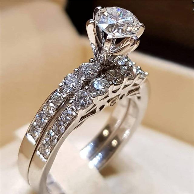 Luxurious Diamond Bridal Ring Set - Cofik