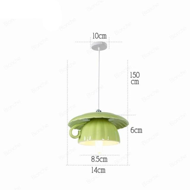 Ceramic Table Lamp in Soft White Style