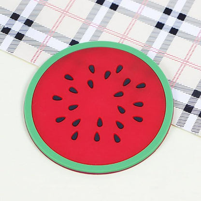 Colorful Fruit Tree Coaster