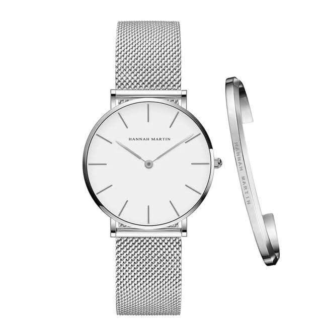 Elegant Ladies Watch with Adjustable Metal Strap