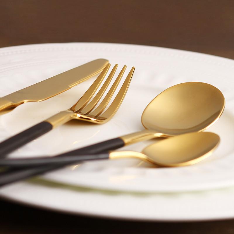 Luxury Gold Plated Flatware Set