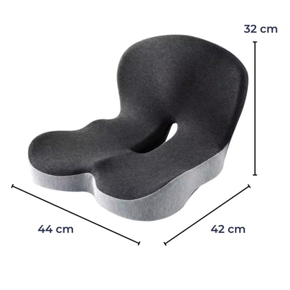 Contoured Back Support Cushion for Office Chair Use