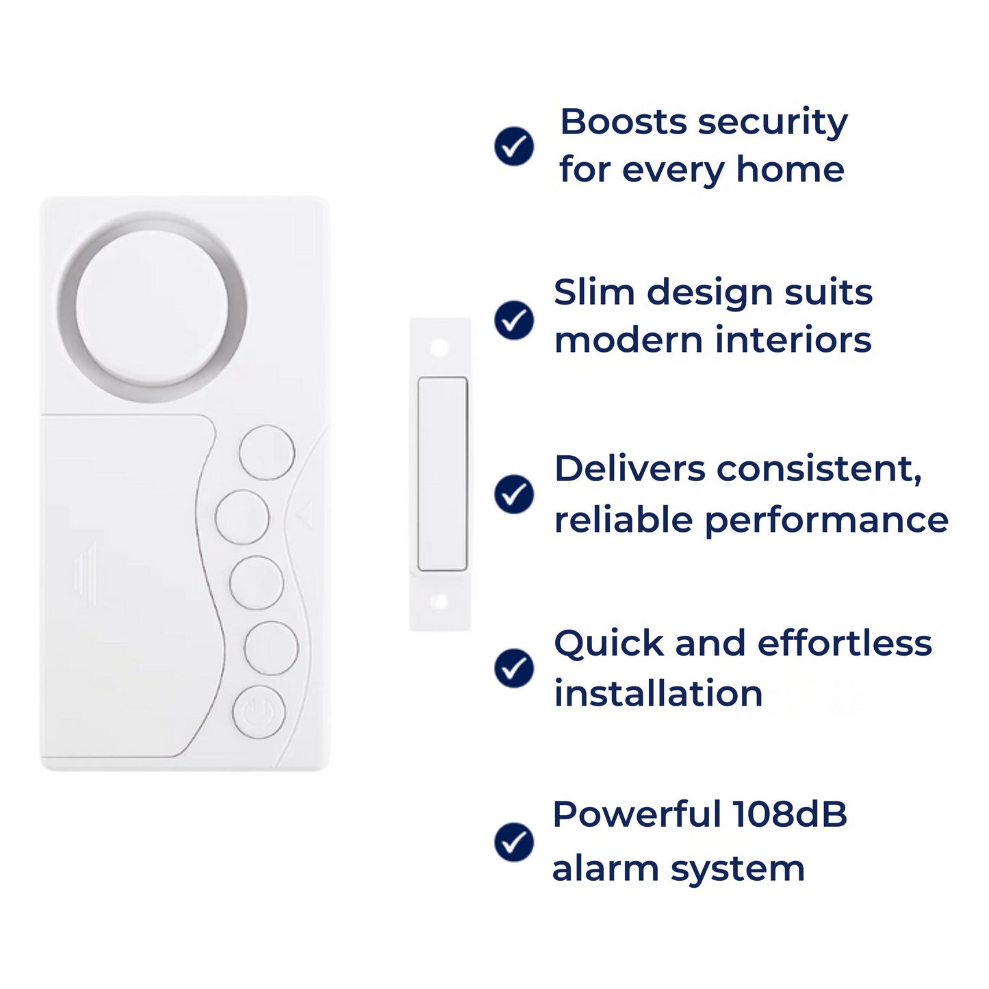 Loud Slim Home Security Alarm System