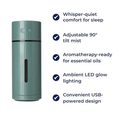 Silent 90° Tilt Air Purifier for Better Sleep