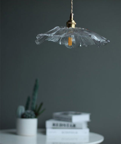 Vintage Style Glass Drop Pendant Light