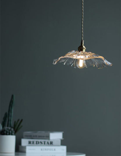 Vintage Style Glass Drop Pendant Light