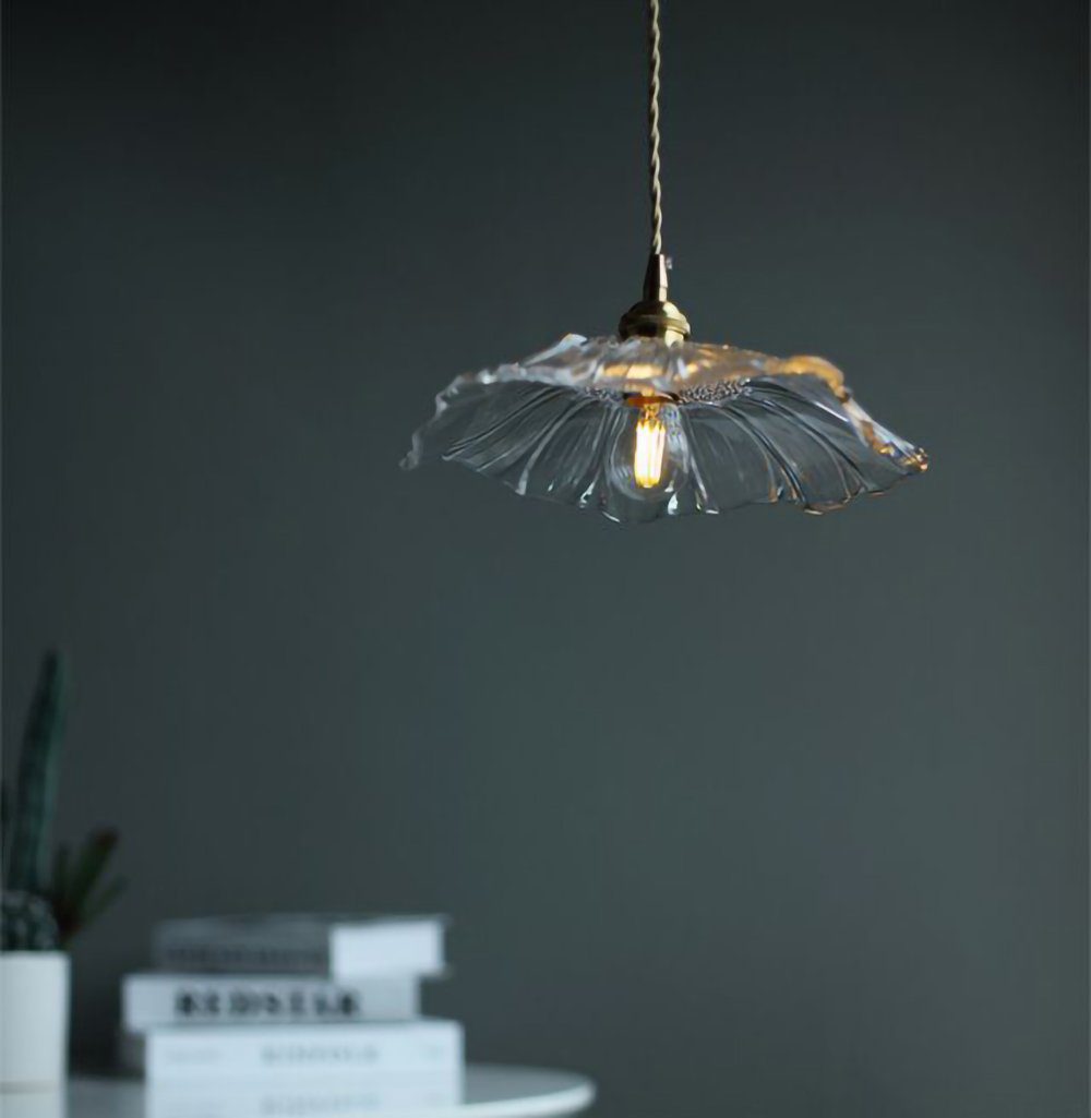 Vintage Style Glass Drop Pendant Light