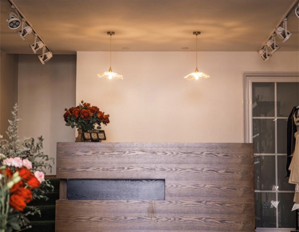 Vintage Style Glass Drop Pendant Light