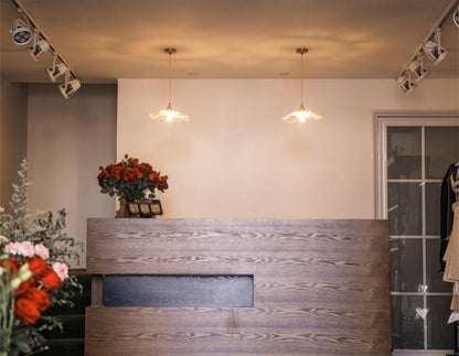 Vintage Style Glass Drop Pendant Light