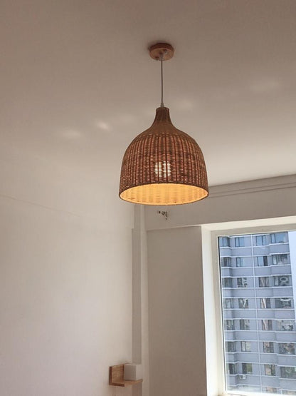 Natural Woven Hanging Lamp