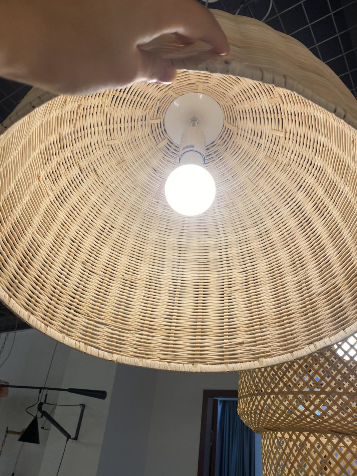 Natural Woven Hanging Lamp