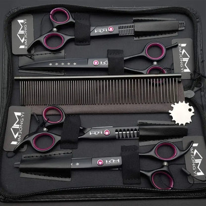 Premium Pet Grooming Scissors Kit