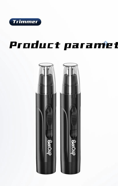 PROFESSIONAL PAINLESS NOSE & EAR HAIR TRIMMER FOR MEN AND WOMEN - RECHARGEABLE