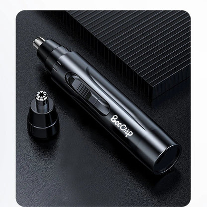 PROFESSIONAL PAINLESS NOSE & EAR HAIR TRIMMER FOR MEN AND WOMEN - RECHARGEABLE
