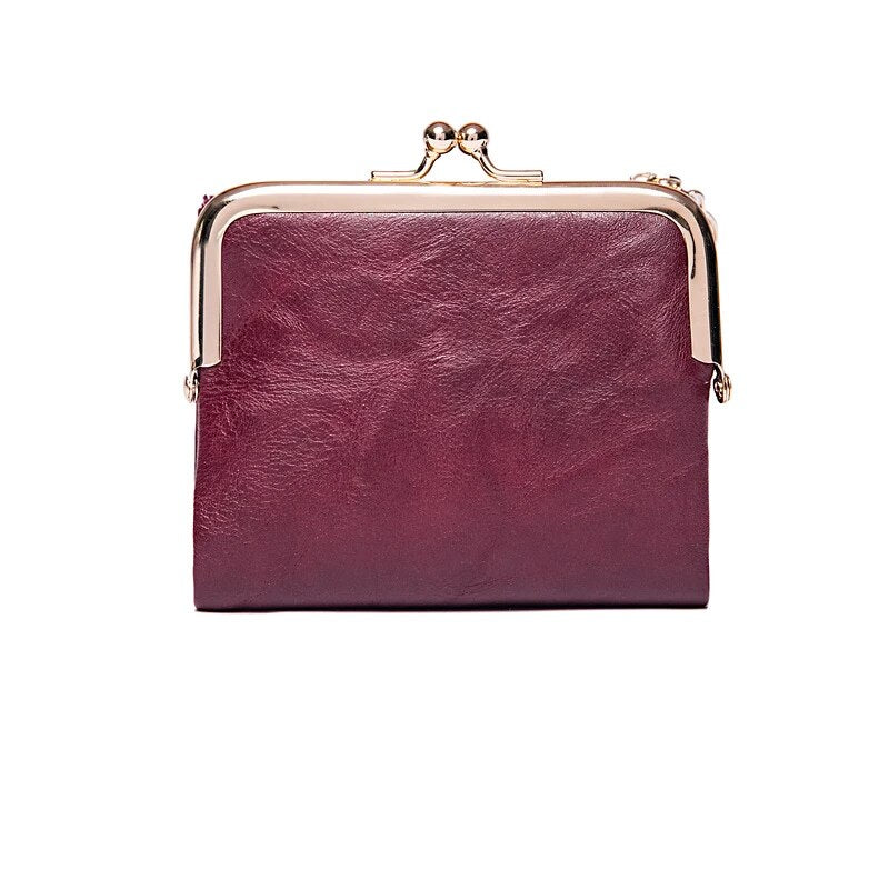Classic Faux Leather Clutch Purse Bag