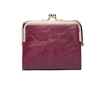 Classic Faux Leather Clutch Purse Bag