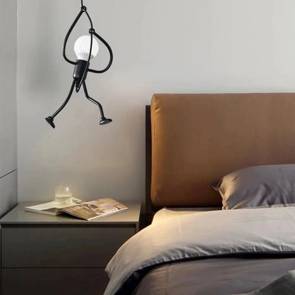 Sleek Chrome Hanging Ceiling Lamp