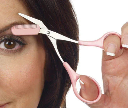 Premium Stainless Steel Brow Trimming Scissors - Cofik