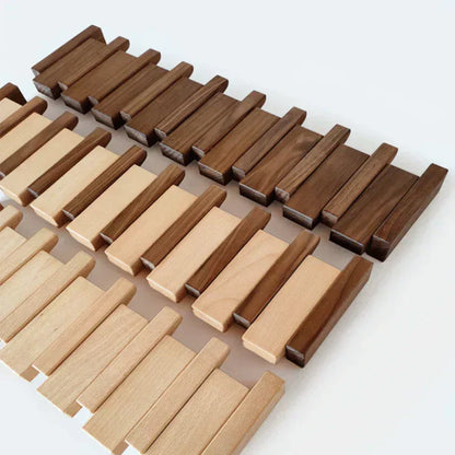Traditional Wood Hall Tree Coat Rack