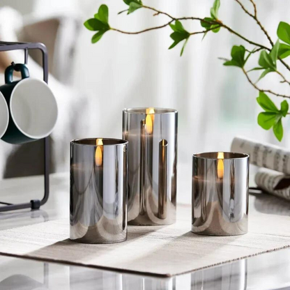 Elegant Glass Desk Lamp Set