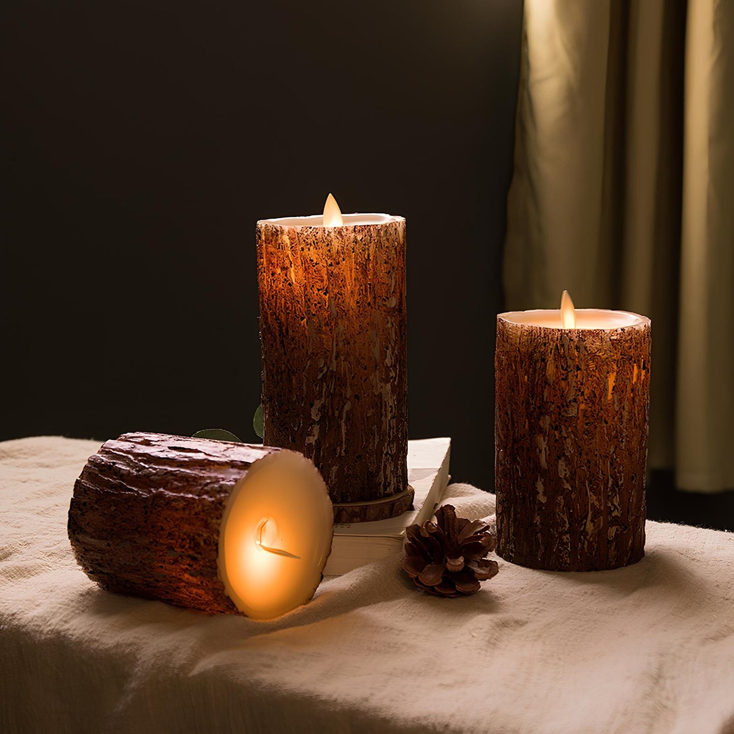 Battery Operated LED Faux Candle Set