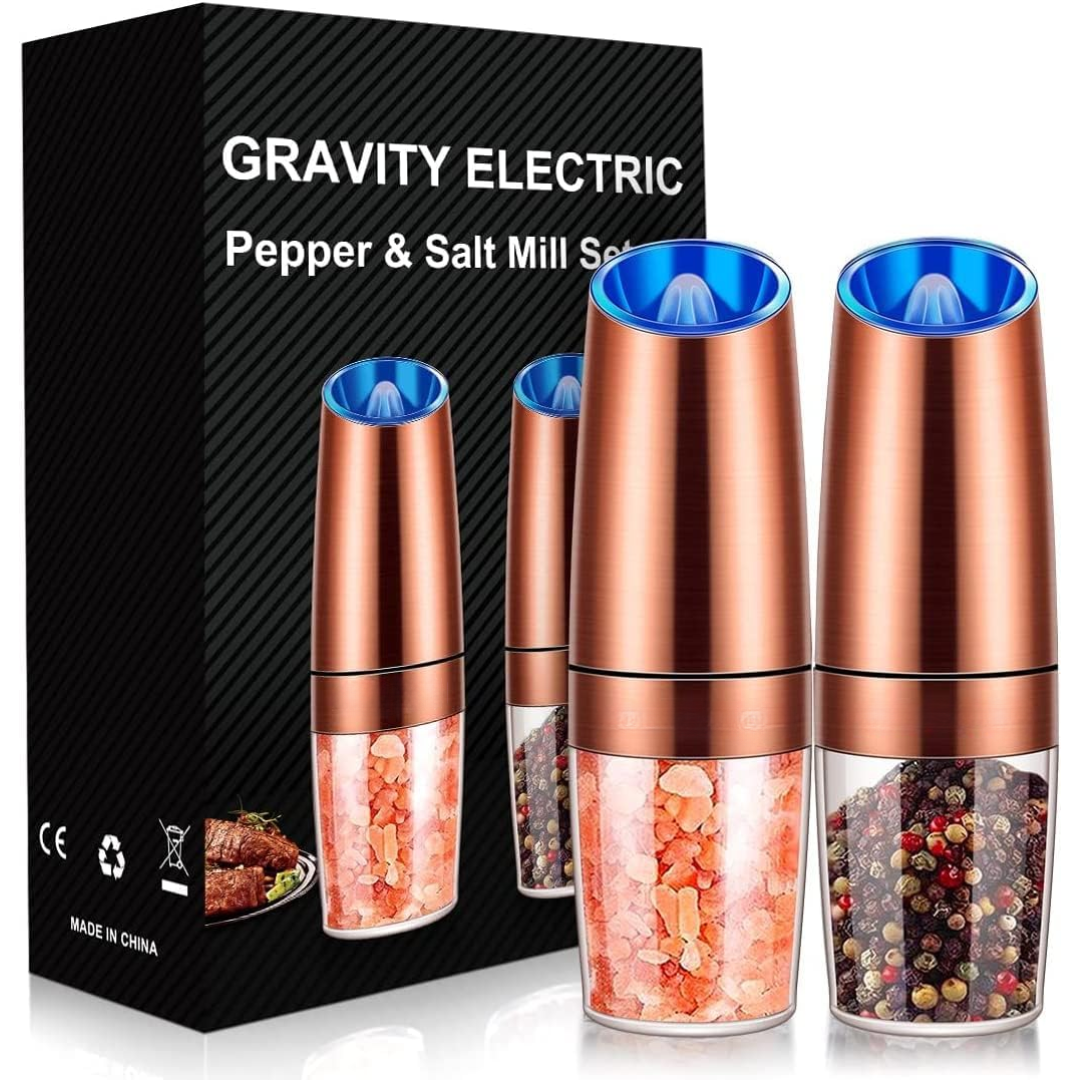 Rechargeable Electric Pepper and Salt Mill Set - GrindMaster Duo