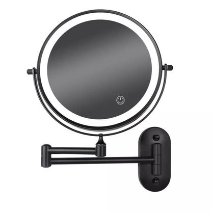 Illuminated Bathroom Mirror with Magnifying Glass