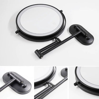 Illuminated Bathroom Mirror with Magnifying Glass