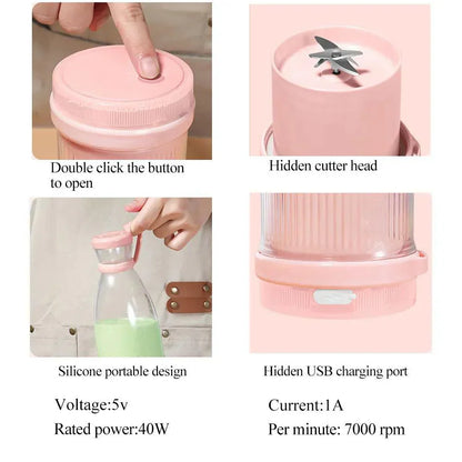 Compact Electric Travel Smoothie Blender