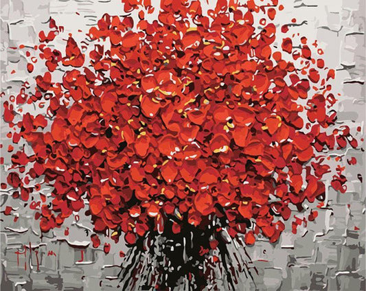 Beautiful Floral Art Paint-By-Number Kit - Cofik