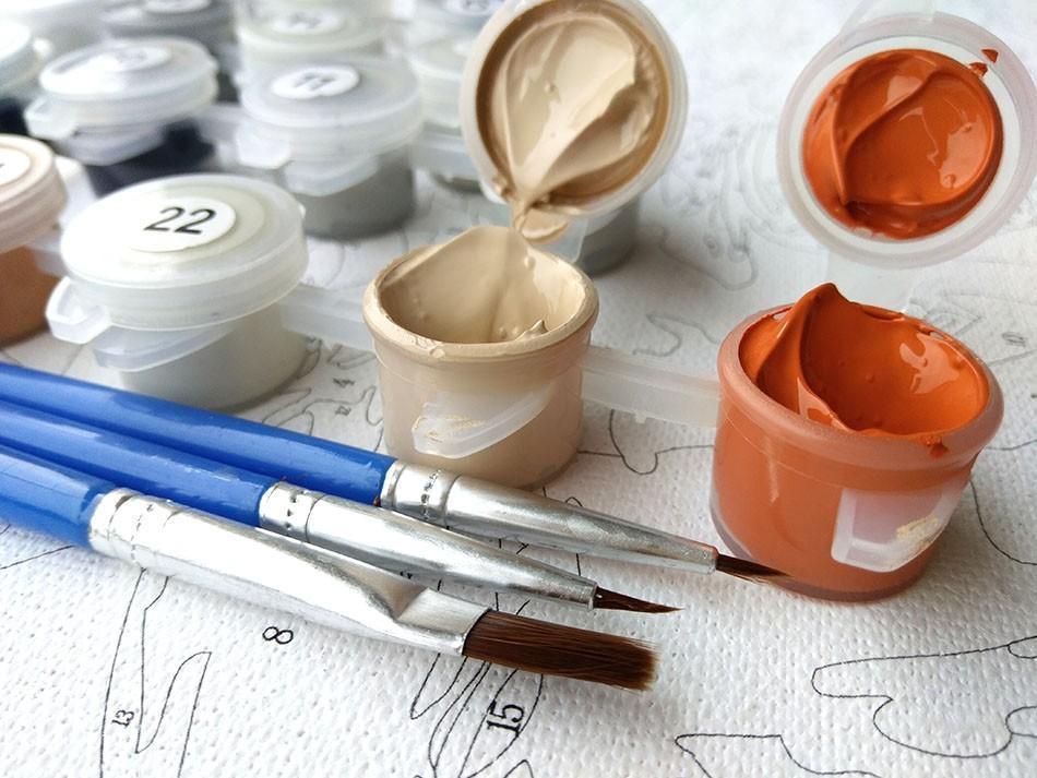 Beautiful Floral Art Paint-By-Number Kit