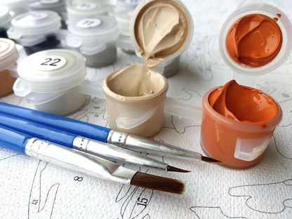 Beautiful Floral Art Paint-By-Number Kit
