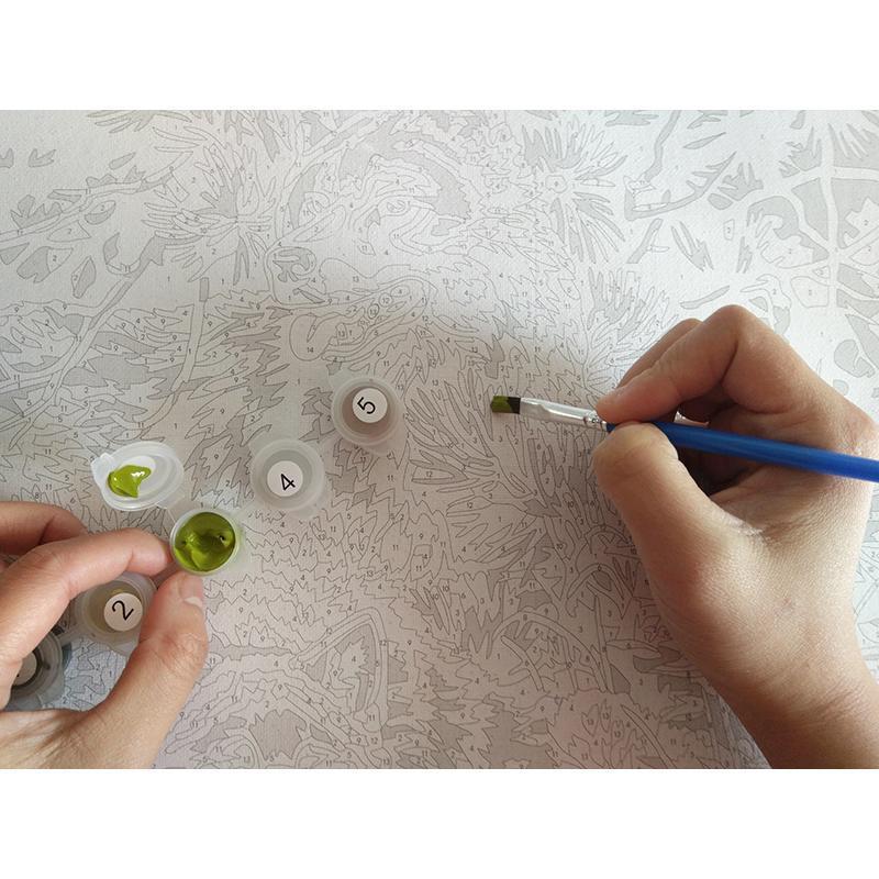 Beautiful Floral Art Paint-By-Number Kit