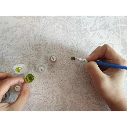 Beautiful Floral Art Paint-By-Number Kit
