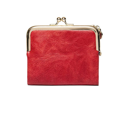 Classic Faux Leather Clutch Purse Bag