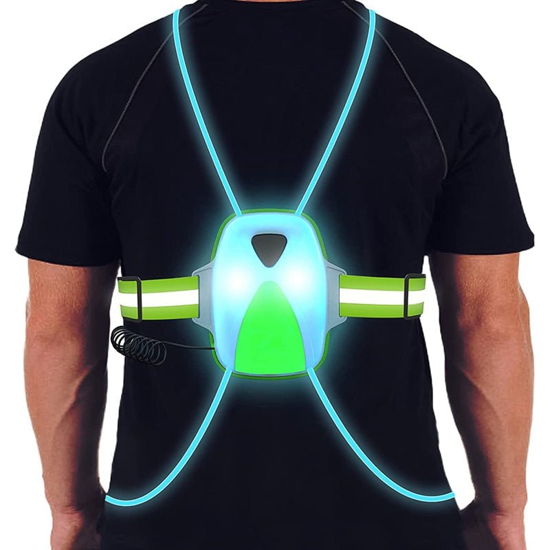 Bright LED Running Vest for Night Safety