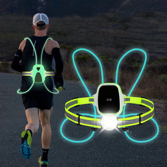 Bright LED Running Vest for Night Safety - Cofik