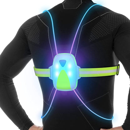 Bright LED Running Vest for Night Safety