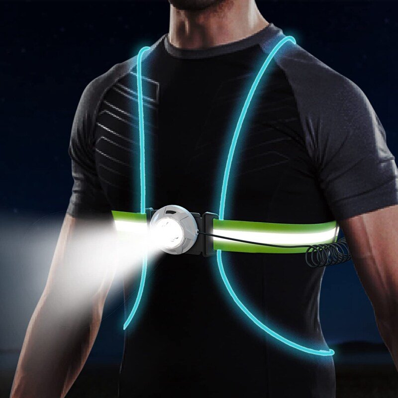 Bright LED Running Vest for Night Safety