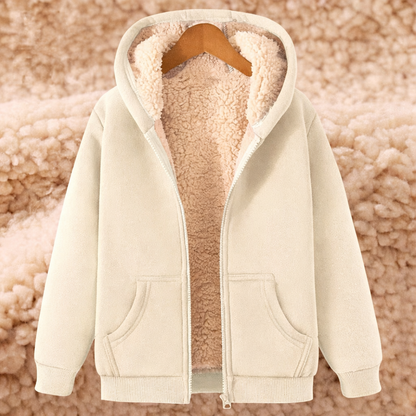 Regular-Fit Lined Hooded Zip-Up Jacket
