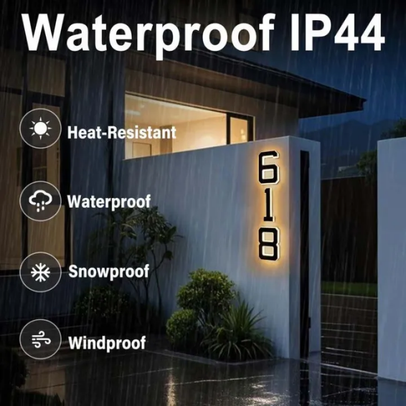 Relentless Waterproof LED Numbers™ — Make Your Home The Brightest Beacon Anyone Can Find